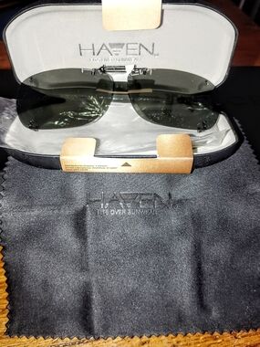 Have Men’s Black Frame Sunglasses with Green Lenses